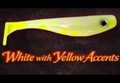 White with Yellow Accents 4 inch (3 pack)